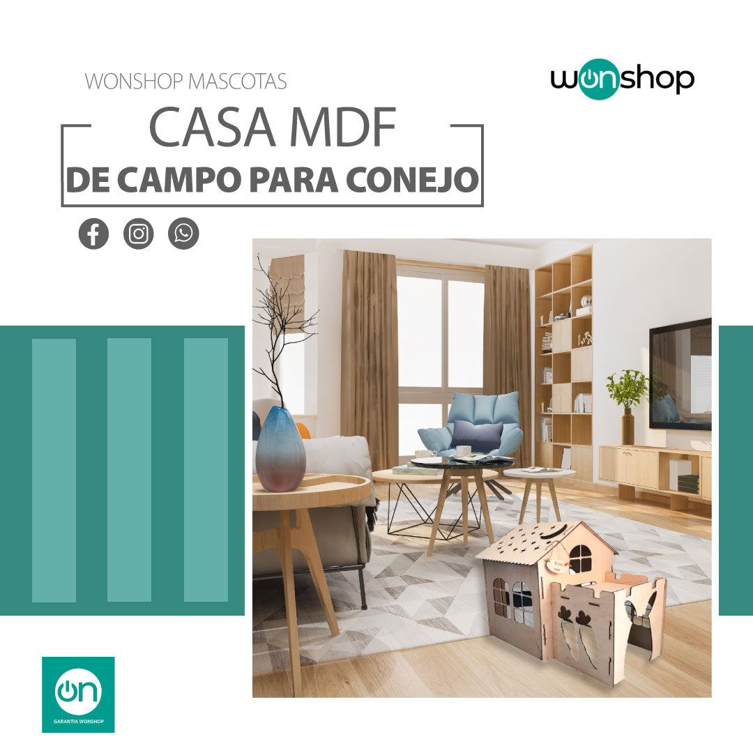 Casa de Campo para Conejo - wonshop.mx