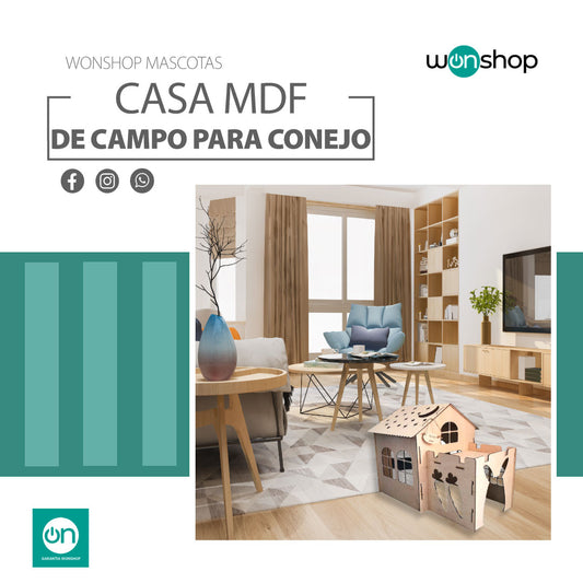Casa de Campo para Conejo - wonshop.mx