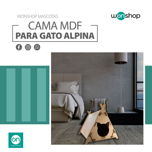 Cama-Casa para Gato Alpina - wonshop.mx