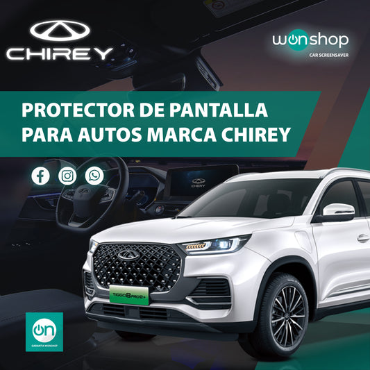 Protector de pantalla táctil para autos Chirey - wonshop.mx