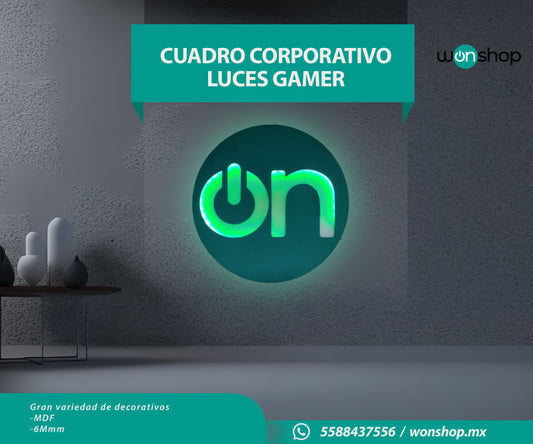 Cuadro Corporativo MFD con Luces Gamer - wonshop.mx