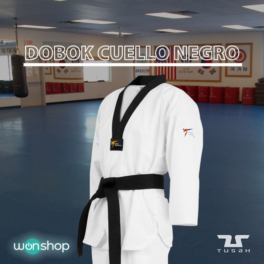 Dobok Cuello Negro - wonshop.mx