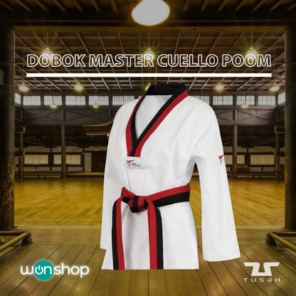 Dobok Master Cuello Poom (WT) - wonshop.mx